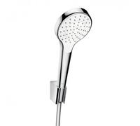 hansgrohe Croma Select S 1jet set de bain 26420400 blanc chromé , tuyau de 125 cm Isiflex