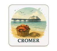 Cromer Aimant de réfrigérateur Grande-Bretagne : joli grand cadeau souvenir de voyage fait à la main pour collectionneurs et décoration d'intérieur