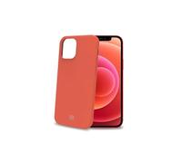 Celly Orange Case for iPhone 12/12 Pro, Soft Touch Protective Case and TPU Silic