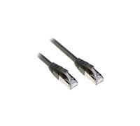 CROMO - Cordon de raccordement - RJ-45 (M) pour RJ-45 (M) - 50 cm - SFTP, PiMF - CAT 6 - moulé, sans crochet, bloqué - anthracite