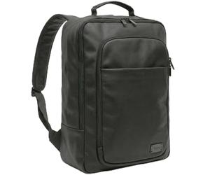Crone Tokyo Sac à dos en cuir véritable de qualité supérieure pour ordinateur portable - Pour le travail et les voyages, noir mat, Mittelgroße, Rucksack
