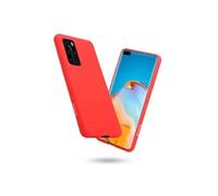 Crong Color Cover - Coque Flexible pour Huawei P40 (Rouge)