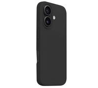 Coque MagSafe Color Cover Magnetic pour iPhone 16 en Silicone souple Crong Noir