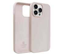 Crong Coque en Silicone Liquide pour iPhone 14 Pro Anti-Choc Flexible Rose clair