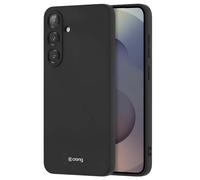 Crong Coque en Silicone Liquide pour Samsung Galaxy S25+ Anti-Choc Flexible Noir