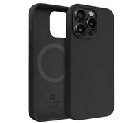 Coque pour Apple iPhone 16 Pro MagSafe en Silicone Souple Antichocs Noir