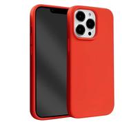 Crong Coque pour iPhone 13 Pro Max en Silicone Souple Antichocs Rouge