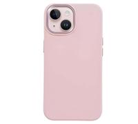 Crong Coque pour iPhone 15 Plus en Silicone Souple Antichocs Rose