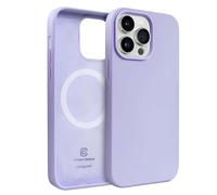 Coque Silicone Magnétique pour iPhone 14 Pro Compatible MagSafe Violet