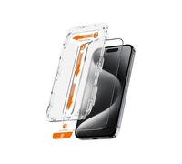 Crong EasyShield Lot de 2 Protections d'écran en Verre trempé pour iPhone 15 Pro Max