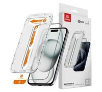 Verre Trempé pour iPhone 16 Plus / 15 Plus EasyShield 2 Pack Ultra Résistant Crong Transparent