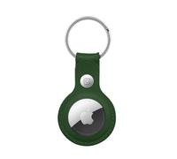 Crong Leather Case with Key Ring - Porte-clés en cuir pour Apple AirTag (marron) - 5904310702645