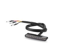 CROOFF Moto LED Queue Mini Plaque Arrière Plaque D'immatriculation Lumière 12 V Haut/bas Feu Arrière Pour Universel 3 Fils Shell