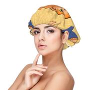 Crooked Owl Bonnet de nuit en satin pour adulte Protection des cheveux et confort Noir Taille unique