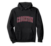 Crookston Minnesota Souvenir College Style Texte Rouge Sweat à Capuche