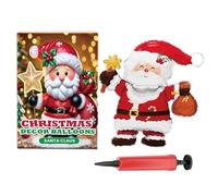Croovepi Ballons de Noël - Sapin de Noël - Décoration de Père Noël - Ballons gonflables sur pied | Pour fête, anniversaire, Nouvel An, vacances d'hiver
