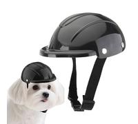 Croovepi Casque pour chiens - Équipement de moto pour chien - Casque de protection coupe-vent, respirant et réglable pour équitation, chiot, randonnée, vélo, soleil, animal domestique, cyclisme en