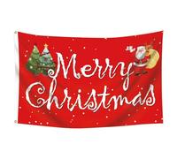 Croovepi Drapeaux de Noël pour l'extérieur - Grand drapeau de vacances, bannière décorative double face pour les familles, les amateurs de vacances, les décorateurs, le porche, la cour, la rue, les