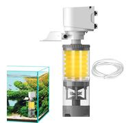 Croovepi Filtre pour Aquarium, Filtre Solide pour Aquarium à Tortues, aérateur Silencieux et Puissant à Plusieurs étages pour Eau Douce et salée, récif Betta, Tortue, Axolotl, crevettes,