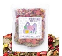 Croovepi Gerbil Bedding - Literie en papier à fleurs séchées pour petits animaux, absorption de l'humidité, parfums durables, apaisants, décoration d'habitat pour petits furets, poulets, cages