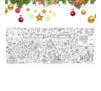 Croovepi Poster géant de Noël à colorier - Bannière vierge - Feuille de coloriage de Noël pour salle de classe - Pour, garçons, filles, chambre à coucher, salon, dortoir