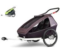 Croozer Remorque À Vélo Buggy Kid Vaaya 2 + Housse De Pluie