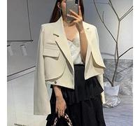 Crop Blazers Femmes Épais Automne Nouveau Style Coréen Patch Designs Mode Casual Écolières All-Match Outwear Daily Ins Populaire