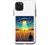 Crop Circles - Message in The Field OVNI Alien Vintage Coque pour iPhone 11 Pro Max