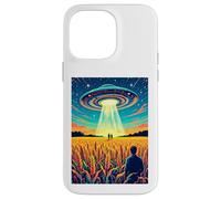 Crop Circles - Message in The Field OVNI Alien Vintage Coque pour iPhone 14 Pro Max