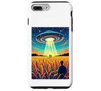 Crop Circles - Message in The Field OVNI Alien Vintage Coque pour iPhone 7 Plus/8 Plus