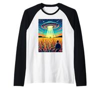 Crop Circles - Message in The Field OVNI Alien Vintage Manche Raglan