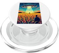 Crop Circles - Message in The Field OVNI Alien Vintage PopSockets PopGrip pour MagSafe