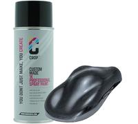 CROP Peinture en bombe métallisée Gris Gunmetal - Aérosol auto - Peinture pour carrosserie & jantes - Qualité professionnelle - Séchage rapide - 400 ML