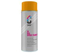 CROP Peinture en bombe RAL 1007 Jonquille jaune - Couverture élevée, Séchage rapide, 100% inaltérable - Auto, Moto & Bricolage - Haute brillance - 400ml