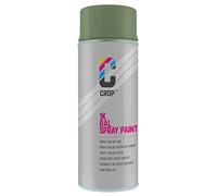 CROP Peinture en bombe RAL 6011 Vert réséda - Couverture élevée, Séchage rapide, 100% inaltérable - Auto, Moto & Bricolage - Haute brillance - 400ml