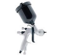 CROP Pistolet HVLP ProX - Pulvérisateur professionnel avec godet 600ml - Pistolet pneumatique pour peinture auto & 2K - Inclus valise