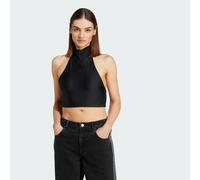 Crop top col noué Black L
