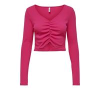 Crop top col v à manches longues femme Only onlkenya life Rose S
