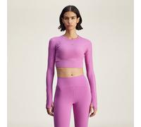 Crop top de yoga manches longues adidas by Stella McCartney TrueStrength Semi Pulse Lilac 2XS