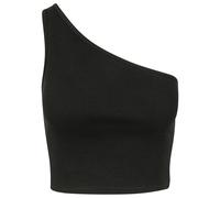 Urban Classics Top asymétrique court femme Noir M