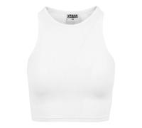 Urban Classics Débardeur court femme Blanc 97% coton 3% spandex XL Coupe standard