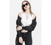 Urban Classics Débardeur Court avec Laçage Femme Top Noir