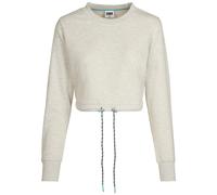 Urban Classics Crop Top Oversized Cropped Crewneck Long Sleeve T-shirt Gris XL Femme
