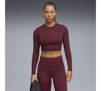 Crop top manches longues PUMA SHAPE Femme, Vêtements, Rouge, S S