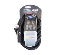 CROPS Verrou Pro K4 Rydeen - 12mm Diametre Câble En Acier Enroulé 180 Centimetre Long - Vélo Scooter Moto - AntiVol - Haute Sécurité