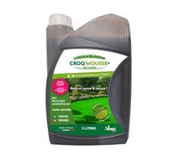 CROQ'MOUSSE des gazons - Engrais liquide - Pelouse « sans mousse/+verte/+dense » - bidon 2L - Traitement pour 200m2.