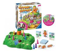Ravensburger - Croque Carotte - Jeu de société - Enfants et Parents - Jeu de Parcours Rigolo - Inclus Jeu de Cartes Exclusif - De 2 à 4 Joueurs à partir de 4 Ans - Mixte - 20948 - Version française