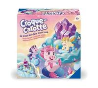Croque Carotte Licorne, Course dans Les Nuages - Parcours avec pieges - Jeu de Societe, Enfant 4 Ans - Set Grand Classique et Carte