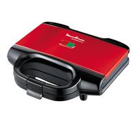 Moulinex SM180811 gaufrier et appareil à croque-monsieur 650 W Noir, Rouge