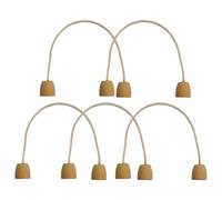 Croquet et guichets - Lot de 5 croquets pour joueur, 18 x 15 cm, en corde de coton, design robuste | Pour famille, pelouse, jardin, activités de plein air, divertissement, sport, jeux pour adolescents